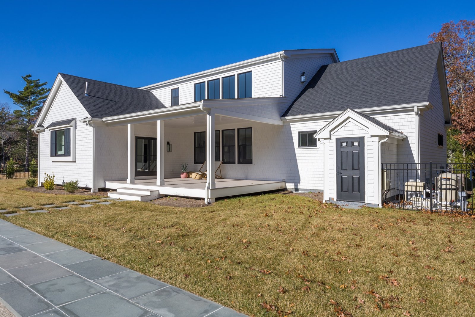Home exterior, front walkway