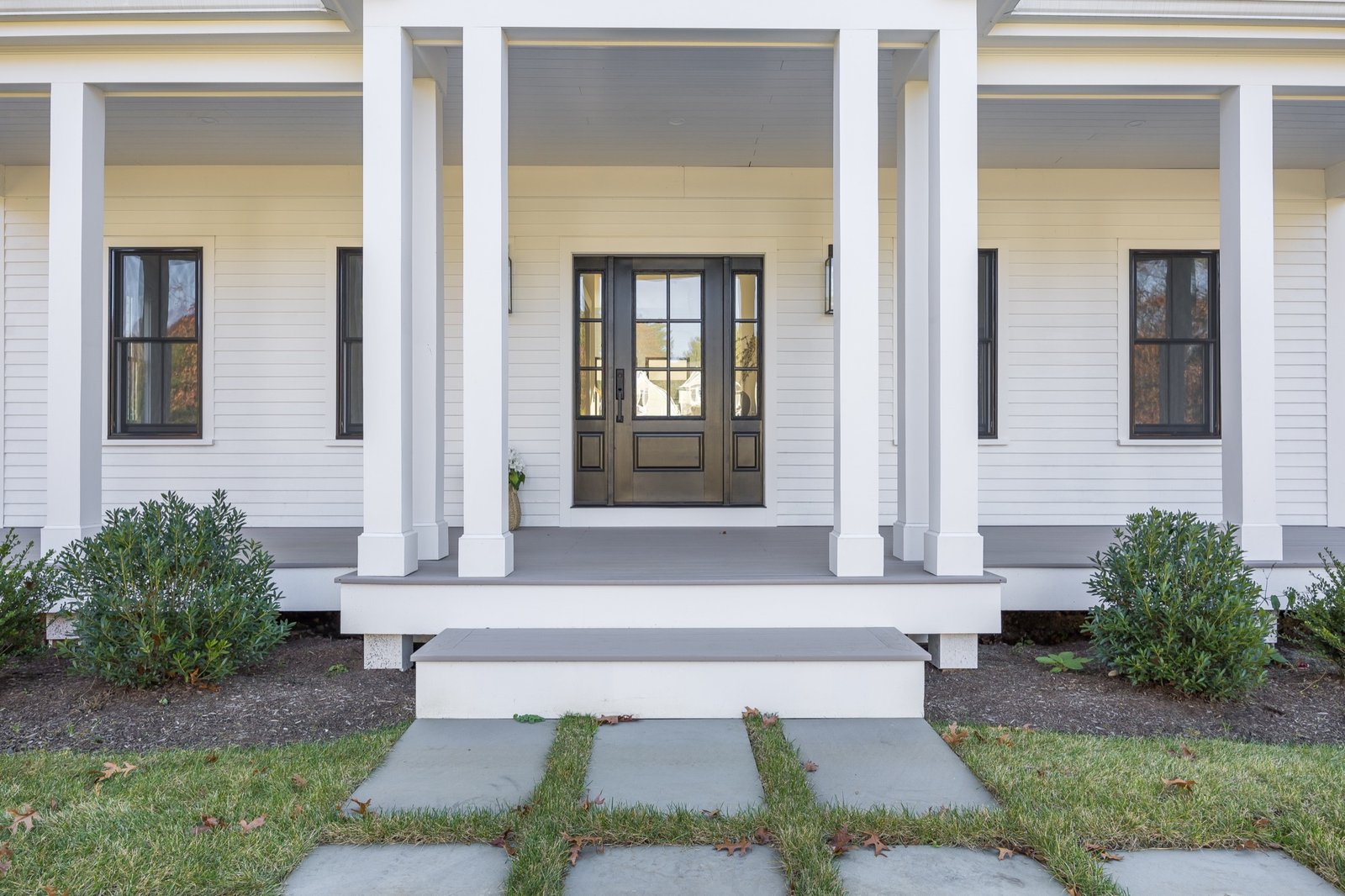 Covered porch entrance