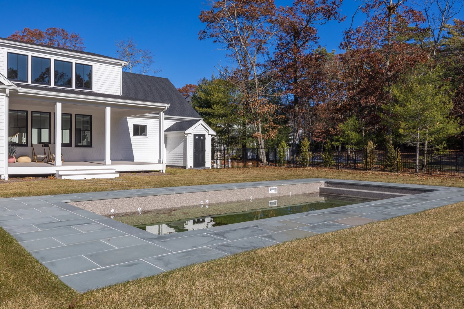 Driveway and garage exterior