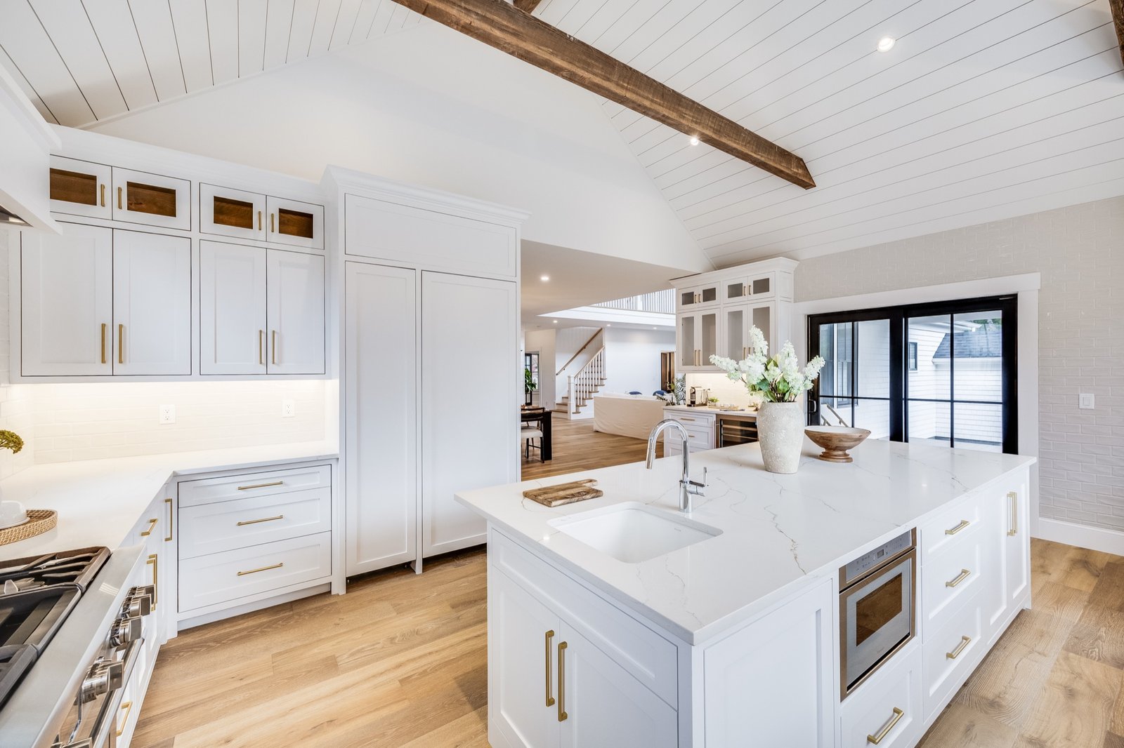 Kitchen island and custom cabinetry